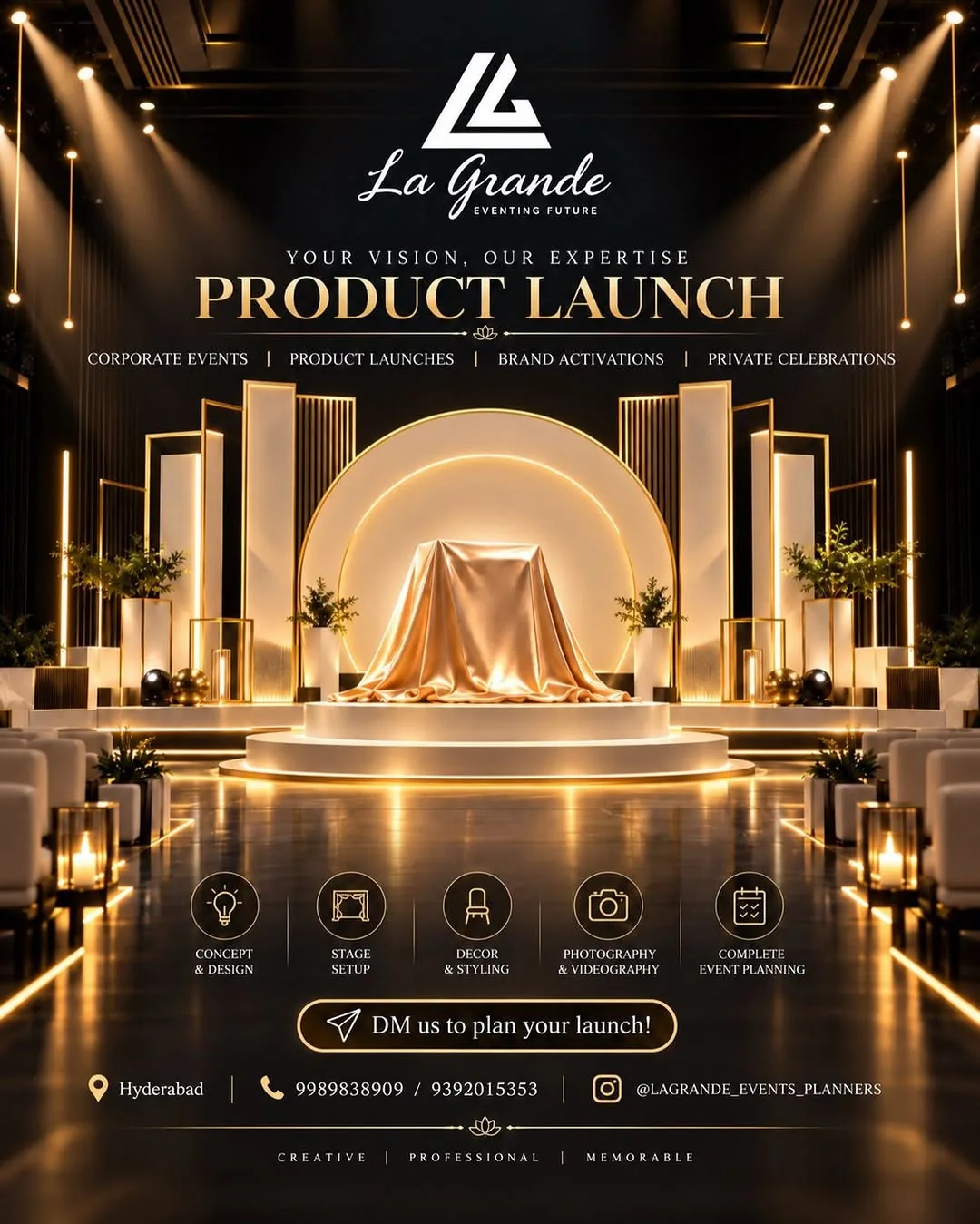 Product launch event concept by La Grandè Events, Hyderabad