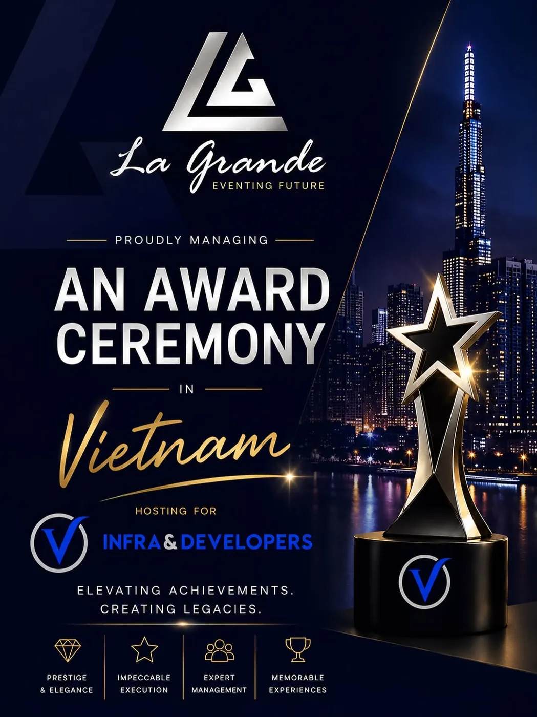 La Grandè Events managing an award ceremony in Vietnam for Infra & Developers