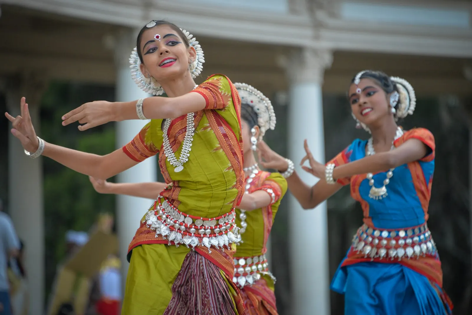 Traditional dance performance at a sangeet night